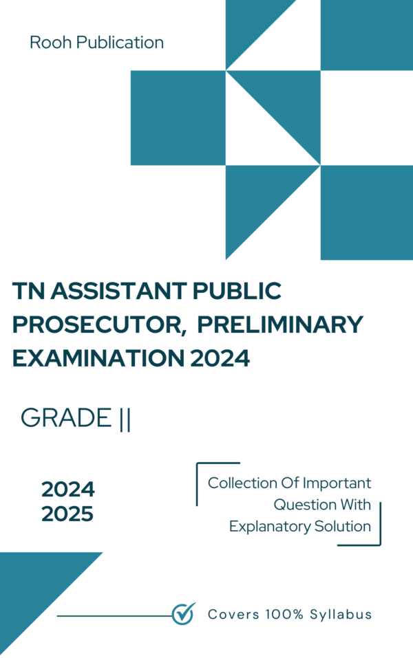 TN Assistant Public Prosecutor, Grade-II Preliminary Examination 2024
